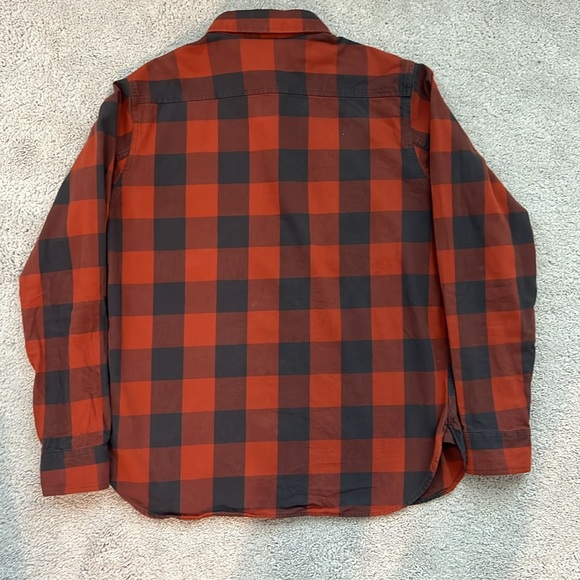 Mountain Hardwear Button Down Shirt - Medium - Burnt Orange/Charcoal - Picture 3 of 4